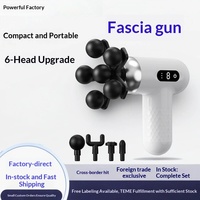 Mini pistolet de massage portatif intelligent avec écran LCD pour massage des fascias profonds, booster sportif portable pour fitness en intérieur