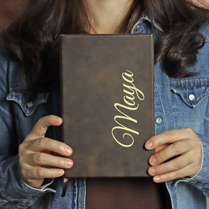 Cuaderno Artístico A5 Personalizado con Logotipo, Diario en Blanco, Libreta de Cuero Sintético Grabable con Láser - Product Image 3