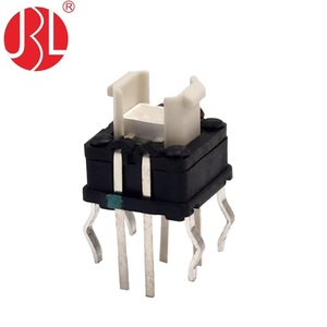 JINBEILI TD02-4D série 6*6*7 interrupteur tactile lumineux avec LED de couleur de <span class=keywords><strong>remorquage</strong></span> trou traversant vertical bouton transparent Type DIP - Product Image 4