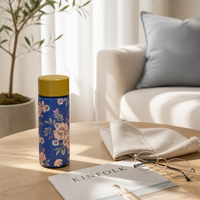 Recuerdos Promocionales para Eventos, Botella de Agua de Acero Inoxidable de Doble Pared con Impresión UV Completa Personalizada y sin Costuras