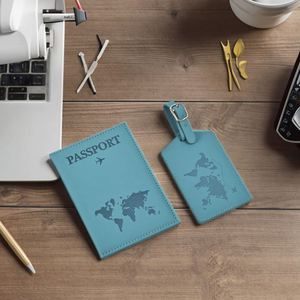 Set di Etichette per Bagagli e Passaporto Personalizzate 2025, Modello P-2671 con Logo Personalizzato, Cambio Colore, PU Ecologico, Stampa in Rilievo alla Moda, Porta <span class=keywords><strong>Biglietti</strong></span> - Product Image 1
