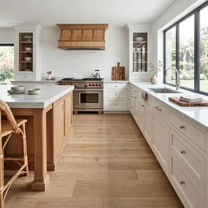 Meubles de cuisine basiques autoportants de luxe en bois massif avec finition mélaminée <span class=keywords><strong>pour</strong></span> l'organisation et le rangement des maisons modernes - Product Image 1
