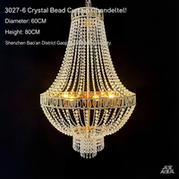Nouveau Lustre Rideau de Perles en Cristal en Fer Forgé pour Mariage, Décoration Lumineuse pour Hôtels, Scènes et Lieux de Mariage