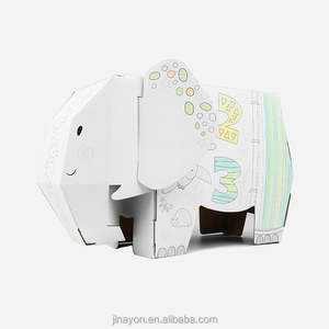 Jouet en carton pliable pour enfants, <span class=keywords><strong>dessin</strong></span> animé 3D, tige intelligente, bricolage, Art et artisanat, modèle - Product Image 5
