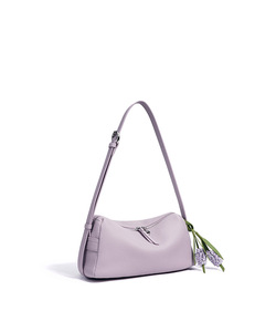 Custom Logo Real Grain Cow Leather Single Strap Zipper <b>Sling</b> <b>Bag</b> for Women Fashion Travel - Product Image 4
