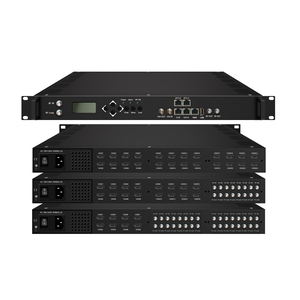 (MSM623) Modulador de CATV de <span class=keywords><strong>24</strong></span> <span class=keywords><strong>Canales</strong></span>, 1080p HD, Sintonizadores H.264 DVB-S2, IPTV, Http, Hls a DVB-C, Codificador Modulador QAM para Sistemas Hoteleros - Product Image 1