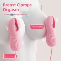 Mistress Heart Joy Brust-Nippelklammern Klitoris-Stimulator mit Doppelvibration Ferngesteuert Wiederaufladbar Elektrisch für Erwachsene