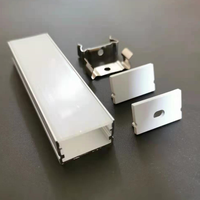Auge lumineuse ronde en aluminium montée en surface à LED Cadre de profilé en aluminium à LED Profilé en aluminium encastré à LED