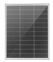 Panneau solaire rigide N-Type TOPCon 130W 900x670x25mm, léger, ultra-fin, cadre noir, module monocristallin en verre pour camping-car, caravane