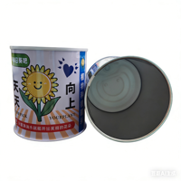 Boîte cylindrique en fer blanc de qualité alimentaire pour boisson à base d'eau de coco, personnalisable, hermétique, à ouverture facile, emballage alimentaire