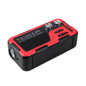 <span class=keywords><strong>Radio</strong></span> à manivelle d'urgence étanche - Alimentée par énergie solaire avec lampe de poche et batterie externe pour les activités de plein air - Product Image 2