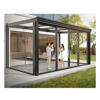 Usine directe jardin extérieur véranda sur pied véranda isolée en aluminium véranda véranda en verre caractéristiques bioclimatiques