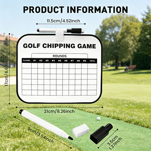 Tableau de scores de golf effaçable, 1 <span class=keywords><strong>stylo</strong></span> gratuit, tableau blanc en plastique, support effaçable à sec, accessoires, cadeau pour hommes et femmes golfeurs - Product Image 2
