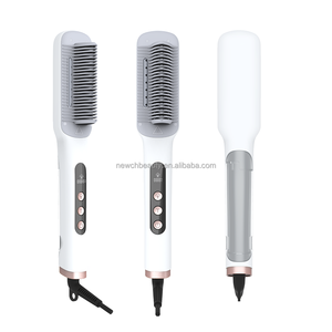 Cepillo Alisador de Vapor <span class=keywords><strong>para</strong></span> Salón de Belleza, Peine Alisador Iónico, Plancha de Cerámica, Plancha Plana Eléctrica <span class=keywords><strong>para</strong></span> el Cuidado del Cabello, Rizador de <span class=keywords><strong>Iones</strong></span> <span class=keywords><strong>Negativos</strong></span> - Product Image 5
