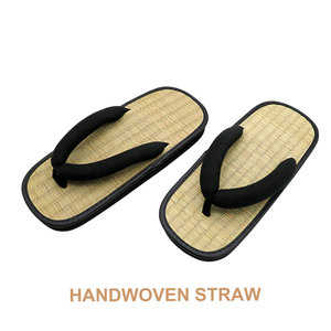 <span class=keywords><strong>Ciabatte</strong></span> <span class=keywords><strong>con</strong></span> Punta Quadrata per Uomo e Donna, Traspiranti, Leggere, Antiscivolo, Intrecciate a Mano in <span class=keywords><strong>Paglia</strong></span> per Uso Domestico/Esterno - Product Image 2