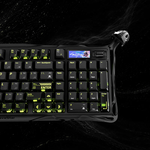 คีย์บอร์ดเกมมิ่ง GravaStar Mercury K98 <span class=keywords><strong>Pro</strong></span> โครงสร้างอะลูมิเนียมอัลลอยด์ ดีไซน์ Exoskeleton อัตราการส่งข้อมูล 8K สำหรับอีสปอร์ตมืออาชีพ - Product Image 3