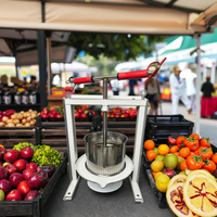 XH BC-9 9L Commerciële SS304 RVS spiraalvormige multifunctionele fruit- en groentepers met kruisbalk, eenvoudig te bedienen