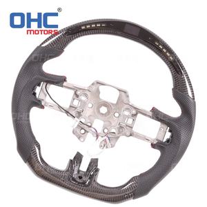 Volante de fibra de carbono LED RPM para <span class=keywords><strong>Ford</strong></span> <span class=keywords><strong>Mustang</strong></span> <span class=keywords><strong>GT500</strong></span> Ecoboost Gt <span class=keywords><strong>2018</strong></span> 2019 2020 2021 Ohc Motors - Product Image 2