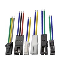 Adaptor Kabel Inti 1 2 3 4 Kustom dengan Konduktor Tembaga Murni, Isolasi PVC, Panjang 250mm, Tegangan Terukur 220V, Kabel Harness