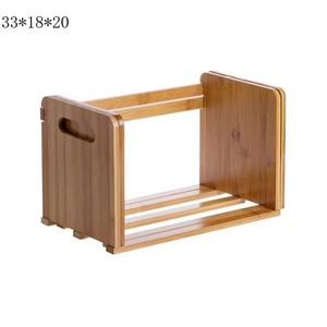 Bamboo Storage Rack 34x30x25 Cm 3 Tier Corner <b>Shelf</b> For Kitchen Bathroom <b>Wall</b> <b>Mounted</b> Foldable Multi Purpose <b>Shelves</b> - Product Image 4
