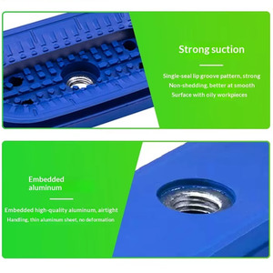 Ventosa de vacío ovalada de tira larga con inserto metálico, resistente al desgaste y a altas temperaturas para manipuladores robóticos, serie SAOF / SAOB - Product Image 3