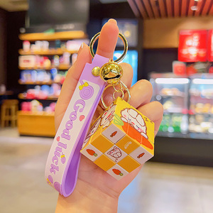 Portachiavi <span class=keywords><strong>Cubo</strong></span> <span class=keywords><strong>di</strong></span> <span class=keywords><strong>Rubik</strong></span> all'Ingrosso, Antistress, Creativo, Piccolo Regalo, Decorazione per Zaino, Accessori per Portachiavi - Product Image 4