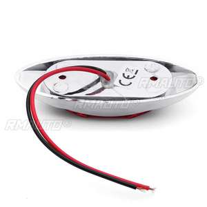 2 pièces Feux de gabarit latéraux LED 24V pour voiture et camion, Feu de signalisation, Feu arrière externe pour remorque, tracteur, bus, fourgonnette - Product Image 5