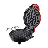 Mini gaufrier et crêpière électrique, boîtier en plastique, 220V-240V, 350W, revêtement antiadhésif, protection contre la surchauffe, toucher froid