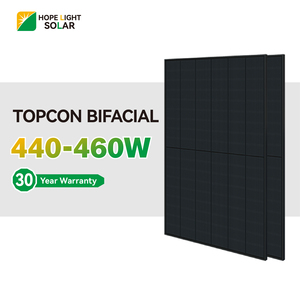 แผงโซลาร์เซลล์แบบ N-Type Half Cut Cell HP450W-ND N Topcon กำลังไฟ 450W 455W 460W สีดำสนิท กระจกสองชั้น สำหรับติดตั้งบนหลังคาบ้าน - Product Image 2