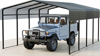 Installation sur commande par un partenaire : Abri de voiture portable en acier, étanche, thermolaqué, durable, avec conception de fourniture et pièces de rechange pour l'exportation