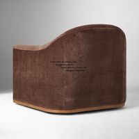 Fauteuil pivotant moderne une place en tissu pour bureau ou salon, idéal pour villas, canapé, chaise de négociation, mobilier