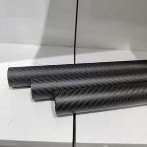 Tubo Redondo de Fibra de Carbono con Tejido Plano y Sarga, Superficie Brillante, Dimensiones Personalizables, Resistente al Desgaste, Tubo Hueco de Precisión - Product Image 4