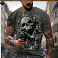 Camisetas Deportivas de Verano 2024, Estilo Europeo Americano, Estampado Animal 3D, Manga Corta, Secado Rápido, Transpirables, Digitales