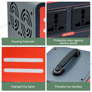 แบตเตอรี่ลิเธียมพกพา SMARAAD 600W 900W 1200W สถานีไฟฟ้าสำรอง แหล่งจ่ายไฟฉุกเฉิน พลังงานแสงอาทิตย์ พร้อมตัวควบคุม MPPT ใช้ได้กับรถยนต์ - Product Image 3