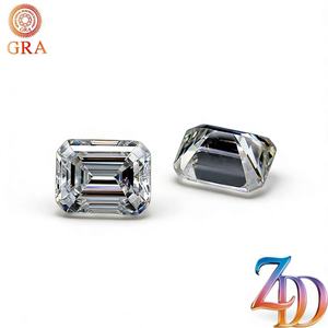 Moissanite Emerald Cut D Color VVS Loose Stone For Jewelry Making GRA Certified - Product Image 3