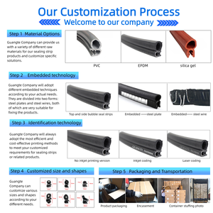 Karet Peredam Suara Mobil Weatherstripping EPDM <span class=keywords><strong>Strip</strong></span> Pelindung Karet Segel Pintu Otomotif Suku Cadang Mobil - Product Image 4