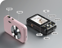 Disparar cámaras digitales que combinan con tarjeta SD de 32GB Cámara pequeña compacta para niños Niños Niñas FHD 1080P Cámara para niños Punto de 44MP