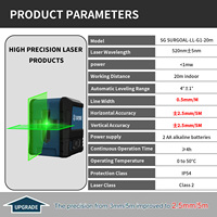 Niveau laser vert 20M à auto-nivellement, faisceau clair de haute qualité à 4 degrés pour la pose de carrelage, meilleur prix 9,99 USD
