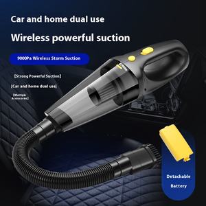 مكنسة كهربائية لاسلكية محمولة صغيرة عالية القوة للاستخدام الرطب والجاف في السيارة مع قوة شفط عالية - Product Image 2