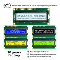 1602A 16x2 Modul Tampilan Karakter LCD 5V/3.3V Antarmuka Paralel I2C Layar LCD STN dengan Lampu Latar Ganda Pengontrol Industri