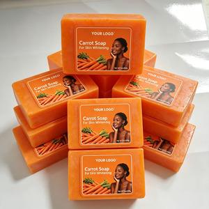 Carrot <b>Soap</b> For Skin Whitening 200g <b>Soap</b> Bars Private Label Low MOQ Wholesales To Africa Dark Spot Remover - Product Image 4