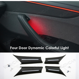 Modèle Y Juniper éclairage ambiant poignée de porte bol lumières pour Tesla modèle 3 Highland RGB Led <span class=keywords><strong>voiture</strong></span> intérieur porte atmosphère <span class=keywords><strong>lampe</strong></span> - Product Image 4