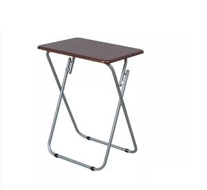 Mesas Plegables para <span class=keywords><strong>TV</strong></span> para Comer, 19 x 15 x 26 Pulgadas, Color Café, Juego de 2 - Product Image 1