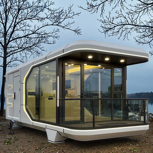Vendita popolare di <span class=keywords><strong>Design</strong></span> modulare di fascia alta arredato prefabbricato casa <span class=keywords><strong>Mobile</strong></span> 40Ft capsula spaziale camera d'albergo dal fornitore della Cina - Product Image 2
