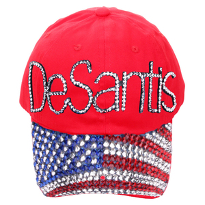 Sombrero de béisbol con diamantes de imitación para mujer, gorra de béisbol con logotipo personalizado, con diamantes de imitación ostentosos, Desantis - Product Image 3