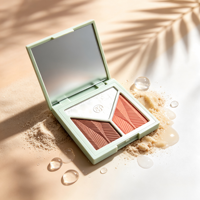 Palette de maquillage multifonctionnelle pour le visage, surligneur et fard à joues en poudre