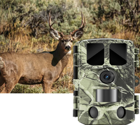 Caméra de surveillance de la faune extérieure 4K 48M avec contrôle WiFi via application, portée IR de 20m/85ft et diffusion en direct