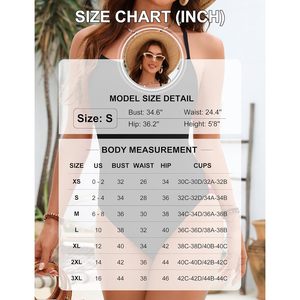 Traje de baño de una pieza para mujer, traje de baño deportivo con cuello redondo y espalda descubierta, color negro, Material elástico - Product Image 6