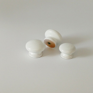 Mushroom Furniture Wooden Handles Round Cabinet <b>Knobs</b> Durable Traditional Design - Product Image 1