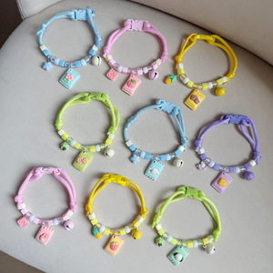 Collares para perros y gatos con diseño de caramelos de dibujos animados, accesorios para mascotas de cuerda tejida, decoraciones para collares de perros Bichon Frise y Teddy. - Product Image 1